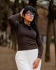 Pull Chaud Femme - Marron