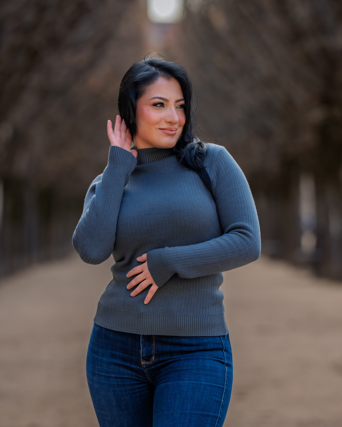 Pull Chaud Femme - Gris foncé